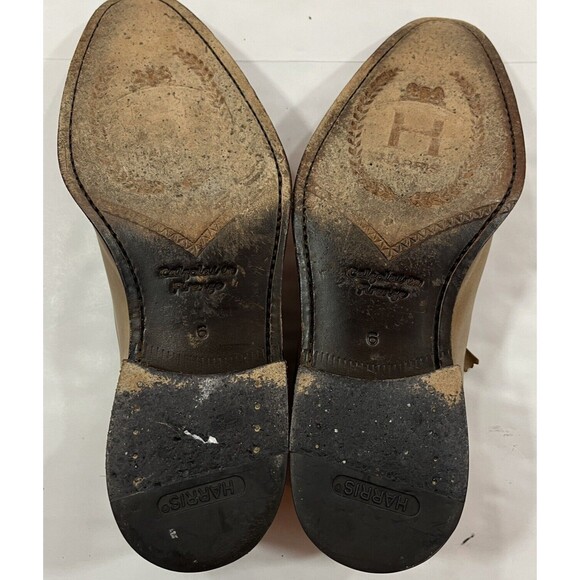 Calzoleria Harris ITALY Light Brown Leather Cap Toe Oxford Shoes Size 6 ( US 8) - Picture 7 of 7